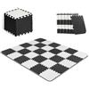 kk Kinderkraft Kinderkraft Palestrina Interattiva LUNO, Puzzle, include 30 pezzi, Morbido Tappetino, Educativo, di Schiuma, per Bambini da Neonati, Bianco Nero