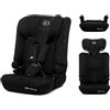 kk Kinderkraft Kinderkraft I-COMFY, Seggiolino auto, Per bambini, Regolabile (76-150 cm), Schienale regolabile, Cintura di sicurezza a 5 punti, EASY GROW SYSTEM, Facile installazione, Nero