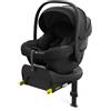 kk Kinderkraft Kinderkraft I-LITE Seggiolino per Bambini, Con Base ENDURA SAFE FX, Seggiolino Auto i-Size, 40-87 cm, Girevole, ISOFIX, ERGO PAD, Sistema Modulare, Pesa 3,2 kg, Cintura a 5 Punti, 0-12 Anni, Nero