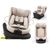 kk Kinderkraft Kinderkraft I-GROW 2 PRO Seggiolino auto 0-36 kg, I-SIZE 40-150 cm, Seggiolino 360 girevole, con Isofix Base, Reclinabile Posizione sdraiata, Poggiatesta regolabile, Gruppo 0 1 2 3, Beige