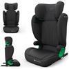 kk Kinderkraft Kinderkraft JUNIOR FIX2 PRO I-SIZE Seggiolino auto 15-36 kg, Gruppo 2-3, 100-150 cm, con Isofix, Poggiatesta regolabile, Sistemi di sicurezza, Leggero Facile da trasportare, Facile da pulire, Nero