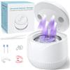 KLiHD Dispositivo di pulizia ad ultrasuoni 45000Hz, Detergente UV ad ultrasuoni 200 ml Dental Pod - Detergente ad ultrasuoni per protesi dentali, apparecchi ortodontici,