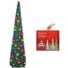 N&T NIETING Albero di Natale con supporto, 152 cm, riutilizzabile, pieghevole, per decorazioni natalizie, casa, ufficio