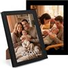 Anhow Set di 2 Cornice 20x25 cm (8 x 10 Pollici), Cornice Foto per 20x25 cm Foto, Cornici Portafoto per la Decorazione - Nero / 2 Pezzi