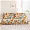 LJQAIZYL Copri Divano Letto Con Gonna A Balze 2/3/1 Posti Fantasia Copridivano Senza Bracciolo Pieghevole Fodera per Elastici Futon Lavabile Copertura per Divano Letto Antigraffio Gatto (150-190cm,I)