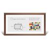 RahmenMax Morena Cornice portafoto in legno, 22 x 52 cm, profilo moderno molto quadrato, 52 x 22 cm, ampia scelta di colori: noce scuro con vetro sintetico trasparente da 1 mm