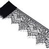 CABODYALS Nastro di Pizzo Vintage con Frange Nere Larghe da 3 m e 20cm al Metro in Tessuto Spandex per Cucire Realizzare Abiti da Sposa Decorazioni per Abiti Forniture Artigianali Fai da Te