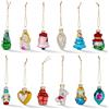 THE TWIDDLERS 12 palline di Natale vintage in vetro, 6 cm, decorazione per albero di Natale