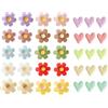 XRVRILE 35 Pezzi Calamite Frigorifero a Forma di Floreali e Cuori e Fiori Colorate, Magneti Frigo Decorativi in Ceramica 3D per Lavagna Magnetica, Cucina, Armadietti, Ufficio, Regalo o Casa
