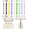 Kaizuca Set di 9 Grucce Salvaspazio, Grucce in Plastica Organizzatore Armadio, Antiscivolo e Organizzatore di Guardaroba Migliorato per Camera da Letto e Dormitorio