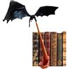 Duqulle Reggilibri a forma di drago, statuetta di drago stampata 3D, decorazione | da tavolo, angolo, statuetta decorativa del drago, drago sputafuoco, libreria, decorazione per gli amanti della fantasia