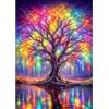 NEWENMO 5D Albero Luminoso Diamond Painting Adulti Pittura Diamante Kits | Albero Pittura Diamante Kit Completo,DIY Diamond Art Kits,Diamond Painting Set per Decorazione Casa e Regalo 30x40cm