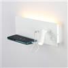 B·LED BARCELONA LED Lampada da lettura con porta USB Kerta (destra) - Doppia illuminazione - 3W+7W
