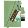 npluseins Lenzuolo senza elastico - Ultrasoft e super morbido - Lenzuolo per letto, camper, campeggio, coperta da viaggio, ultraleggero - lenzuolo 1628.2375, 150 x 250 cm, salvia