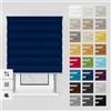 Estika Tenda a rullo giorno e notte con foratura - 160 x 150 cm - Notte d'estate - montaggio a soffitto o parete, tessuto a doppio strato, semi-trasparente, per interni, per finestre