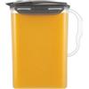 LocknLock Aqua - Brocca d'acqua per porta frigo, con manico, in plastica senza BPA, con coperchio ribaltabile, perfetta per preparare tè e succhi, 3 quarti, grigio