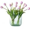 DUYONE Mazzo di tulipani artificiali in lattice, per decorazione di ufficio, matrimonio, festa, casa, cucina, giardino, decorazione, 15 pezzi