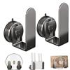 duozoanz Organizer Cucina a Ventosa, Porta Coperchi Pentole e Taglieri 2-in-1, Mensole Cucina in Acciaio e ABS, Porta Posate Cucina Cassetto Alternativo per Cucina e Bagno, Senza Fori, Grigio (1 Pezzo)