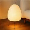 GORPENT Lampada da Tavolo in Carta di Riso, Lampada da Comodino Minimalista con Paralume Bianco, Attacco E27 e Interruttore, Luce Atmosfera Decorativa per Camera da Letto e Soggiorno, 28 x 47 cm