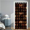 Hiseng Tenda per Porta per La Privacy, Separe Divisorio Interno, Stampe da Scaffale Tende Oscuranti per Porta con Occhielli, per Biblioteca, Libreria, Armadio, Soggiorno (Scaffale 1,80x180cm)