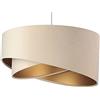 BPS Koncept Lampada a sospensione Galaxy E27, diametro 50 cm, cloruro di polivinile, beige/bianco/oro, 060-029