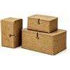 Yudobliss Cestino in rattan, cestino portaoggetti in erba marina, cestino intrecciato con coperchio, cestino in rattan portaoggetti, cestini portaoggetti tessuti a mano per organizer domestico, per giocattoli