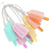 Housoutil Catena Luminosa LED a Batteria Gelato 15m, 10 LED Plastica