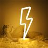 ENUOLI Luci al neon a LED a forma di fulmine alimentate a batteria/alimentazione USB