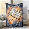 Generic Coperta per libri, accogliente coperta in flanella blu con bicchieri fantasiosi, morbida e leggera, decorativa, per divano, letto, poltrona reclinabile, 152 x 203 cm