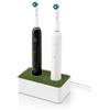 033Lab Porta Spazzolini Elettrici Doppio con Alloggiamento per 2 Basi di Ricarica, Organizer da Bagno Compatibile con Oral-B