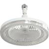 Uanqfegy Ventilatore a Lampadina - Ventilatore da soffitto a Vite E27 con Telecomando, LED Silenzioso 7 Pale con 3 Colori cangianti Bianco