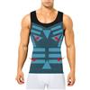 Casey Kevin Canotta Compressione Uomo Shapewear, Contenitiva Snellente, Maglia Intimo Fitness Dimagrante, Fascia Pancia Canottiera
