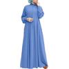 KBOPLEMQ Abaya, abito da preghiera musulmano, da donna, in musulmana, da donna, in mussola, Dubai Turchia, vestito da preghiera Jilbab, vestito da preghiera da donna