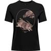 ONLY Onlkita Reg S/S Mix Top Box CS Jrs Ex. T-Shirt, Nero/Stampa: Lamour, XS Donna