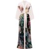BABEYOND Accappatoio kimono da donna, lungo, in chiffon, leggero, in raso, a maniche lunghe, vestibilità comoda