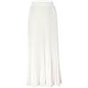 KBOPLEMQ Gonna lunga da donna a pieghe vintage elegante a vita alta, gonna a sirena, a vita alta, gonna hippie, lunga, plissettata, taglia unica, retrò, casual, elasticizzata, in vita bianca, gonna a