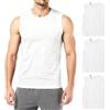 Geyuwoz Canottiera Uomo Pacco da 3 100% Cotone Canotta Palestra Uomo Fitness Canottiera Sportiva WH-M-3