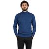 Iacobellis Maglione Uomo Pullover Lupetto con Intarsio a Rombi Misto Lana Merinos Extrafine Made in Italy