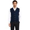 Iacobellis Maglione Uomo Pullover Gilet Aperto con Bottoni Misto Lana Merinos Extrafine Made in Italy