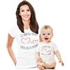 Shirtgeil La Nostra Prima Festa della Mamma - Set Coppia Body e Maglia per Madre e Neonati