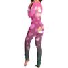 KBOPLEMQ Pigiama da donna Onesie Functional Buttoned Flap Adult Pigiama Adult with Butt Flap Functional Buttoned Flap Flap Pigiama Sleepwear Set pigiama, P Rosa Caldo, M