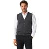 Iacobellis Maglione Uomo Pullover Gilet Aperto con Bottoni Misto Lana Merinos Extrafine Made in Italy