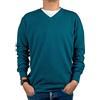 Iacobellis Maglione Uomo Pullover Scollo V Maglia Lavorata a Punto Spillo 100% Cotone Extafine Made in Italy