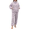MaNMaNing Pigiama Donna Invernale Termico con Collo Alto Morbido Comodo Perfetto per Casa Stagione Fredda Abbigliamento Notte Caldo e Accogliente