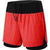 Aosufei Pantaloncini da bagno da uomo con fodera a compressione ad asciugatura rapida, 2 in 1, con elastico in vita, pantaloncini sportivi elasticizzati