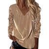 Kobilee Maglia Paillettes Donna Elegante Taglie Forti Curvy Camicia Top Paillettes Cotone Manica Lunga Cerimonia Blusa Invernali Brillantini Maglia Paillettes Scollo a V Rossa Camicette