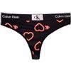 Calvin Klein - Perizoma Donna con Stampa Cuori - Taglia S
