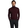 Iacobellis Maglione Uomo Pullover Dolcevita Misto Lana Merinos Extrafine Made in Italy