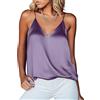 Ekouaer Canotta Donna Spalline Sottili Basic Cami Primavera Estiva Canottiera Satin Bianco S-XXL
