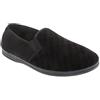 Zedzzz KEVIN Mens Textile Basic Slippers Brown